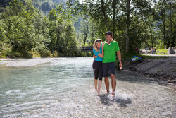 Summer enjoying fresh water